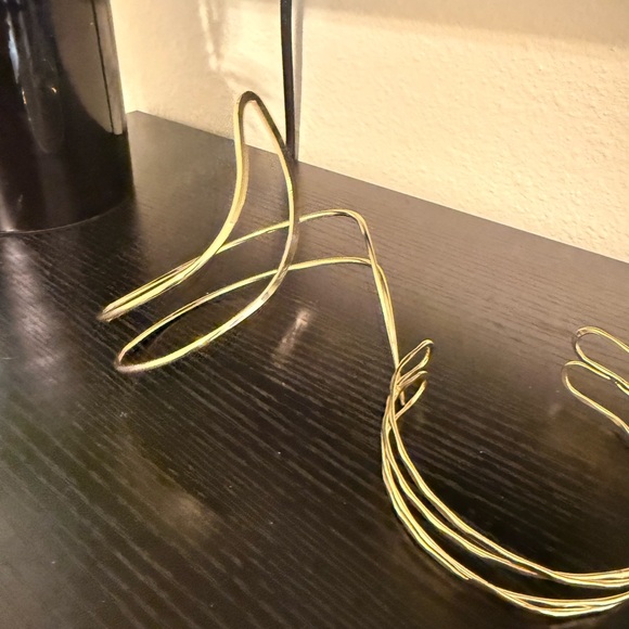 Gold Wire Bangle Set - Picture 6 of 7